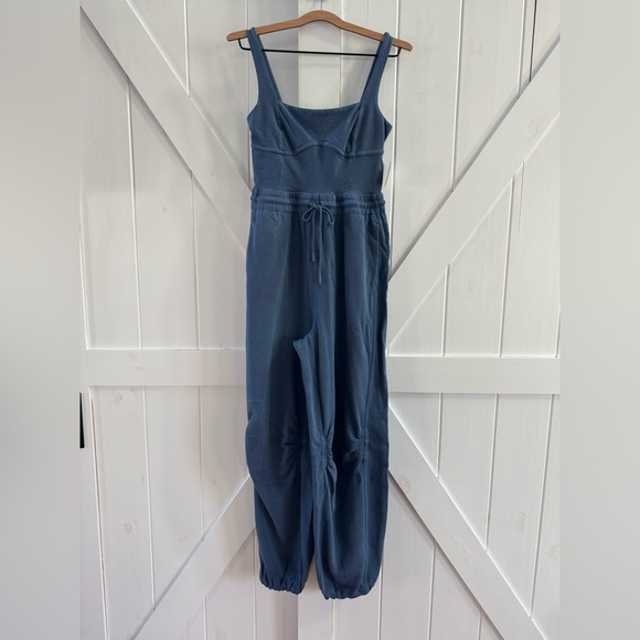 FP Movement by Free People Inbound Jumpsuit in Skyline Misty Blue - Picture 5 of 9
